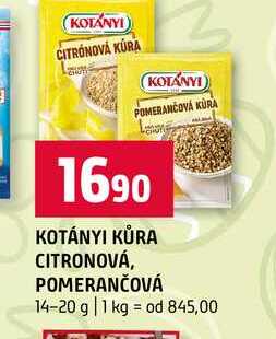 KOTÁNYI KŮRA CITRONOVÁ, POMERANČOVÁ 14-20 g