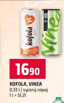 KOFOLA, VINEA 0,33l sycený nápoj 