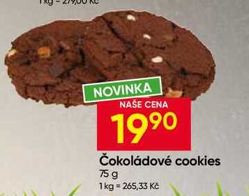 Čokoládové cookies 75 g 