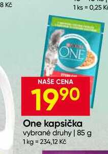 Purina One kapsička vybrané druhy 85 g