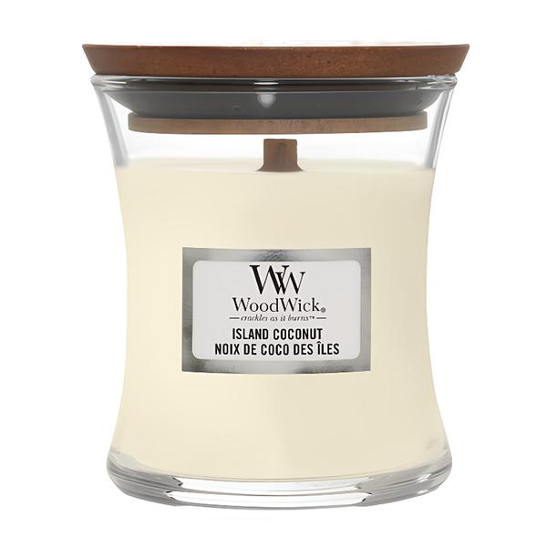 Wood Wick Island Coconut svíčka váza malá