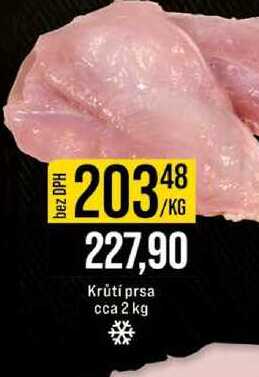 Krůtí prsa cca 2 kg 1kg