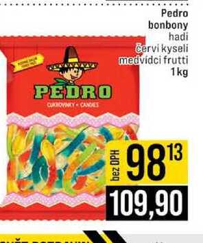Pedro bonbony hadi Cervi kyseli medvídci frutti 1kg 