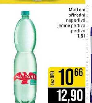 Mattoni přírodní neperlivá jemně perlivá perlivá 1,5l