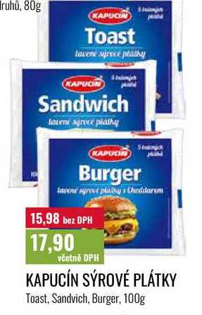 KAPUCÍN SÝROVÉ PLÁTKY 100g