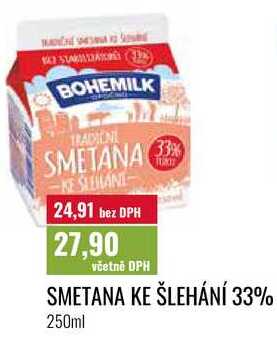 SMETANA KE ŠLEHÁNÍ 33% 250ml 