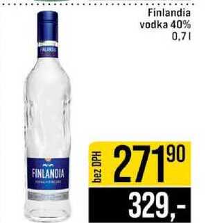 Finlandia vodka 40% 0,7l