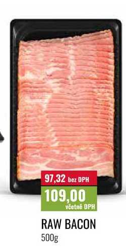 RAW BACON 500g 