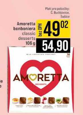 Amoretta bonboniera classic desserts 106 g