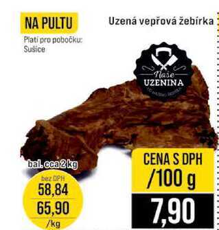 Uzená vepřová žebírka 100g