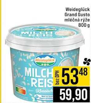 Weideglück Grand Gusto mléčná rýže 800 g 