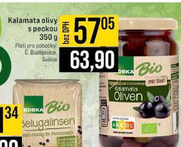 Kalamata olivy s peckou 350 g