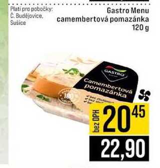 Gastro Menu camembertová pomazánka 120 g