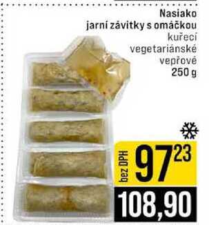 Nasiako jarní závitky s omáčkou kuřecí vegetariánské vepřové 250 g 
