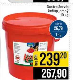 Gastro Servis kečup jemný 10 kg