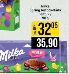 Milka Spring Joy čokoláda lentilky 90 g