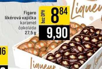 Figaro likérová vajíčka karamel čokoláda 27,5 g 