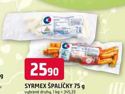 SYRMEX ŠPALÍČKY 75 g