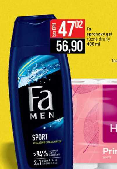 Fa sprchový gel různé druhy 400 ml 