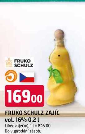 FRUKO SCHULZ ZAJÍC vol. 16% 0,2l Likér vaječný
