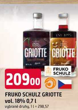 FRUKO SCHULZ GRIOTTE vol. 18% 0,7L