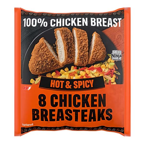 Iceland Kuřecí steakové řízky obalované v pikantní strouhance
