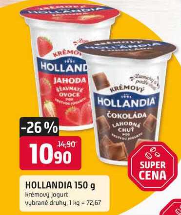 Hollandia Krémový jogurt 150g