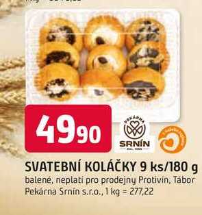 SRNÍN SVATEBNÍ KOLÁČKY 9 ks/180 g