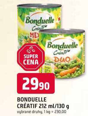 BONDUELLE DUO CRÉATIF 212 ml/130 g