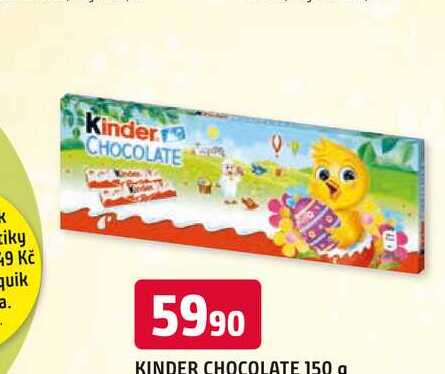 KINDER CHOCOLATE 150 g 