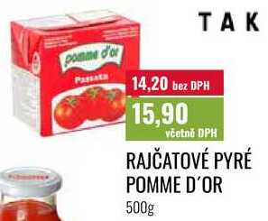 RAJČATOVÉ PYRÉ POMME D'OR 500g 