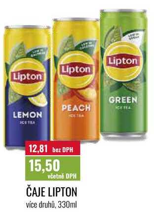 ČAJE LIPTON 330ml 