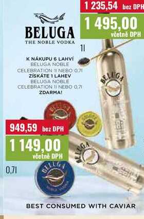 BELUGA NOBLE CELEBRATION 0,7l, 1l