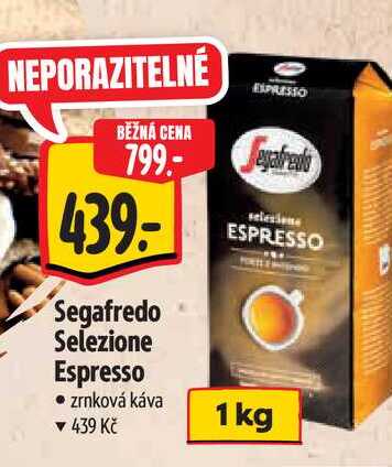  Segafredo Selezione Espresso zrnková káva  1 kg