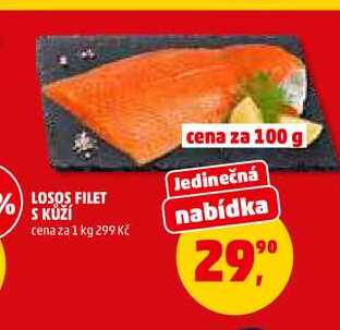 LOSOS FILET S KŮŽÍ, 100 g