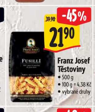   Franz Josef Těstoviny 500 g  