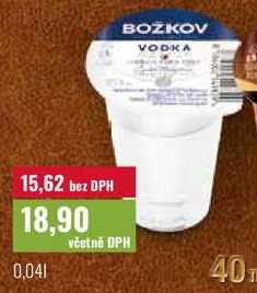 BOŽKOV VODKA 0,04l