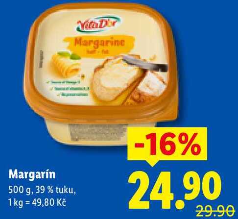  Margarín, 500 g