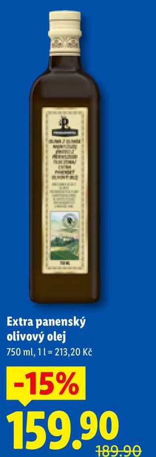 Extra panenský olivový olej, 750 ml