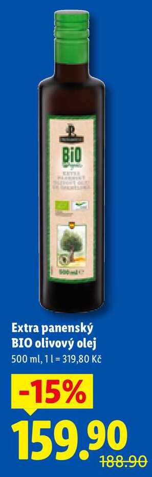 Extra panenský BIO olivový olej, 500 ml