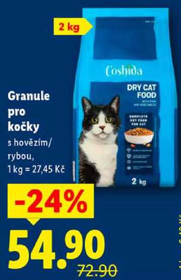 Granule pro kočky, 2 kg