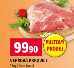 VEPŘOVÁ KRKOVICE 1 kg bez kosti 
