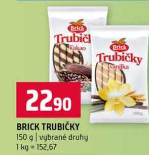 BRICK TRUBIČKY 150 g vybrané druhy  