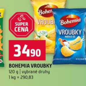 BOHEMIA VROUBKY 120 g vybrané druhy 