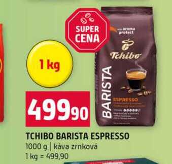 Tchibo Barista pražená zrnková káva 1000g