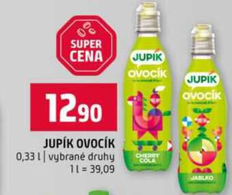 JUPÍK OVOCÍK 0,33l vybrané druhy  