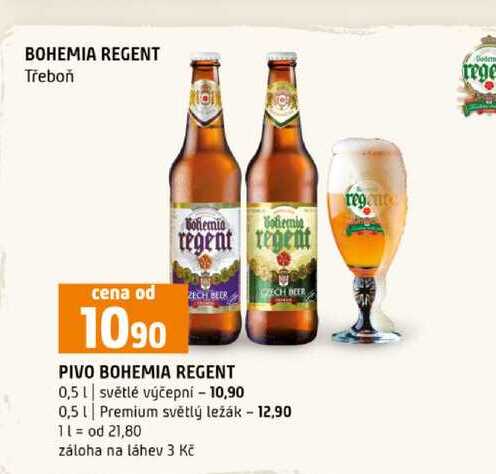 PIVO BOHEMIA REGENT 0,5l světlé výčepní 