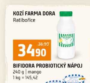 BIFIDORA PROBIOTICKÝ NÁPOJ 240 g mango