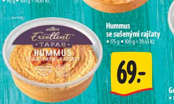   Hummus se sušenými rajčaty 175 g 