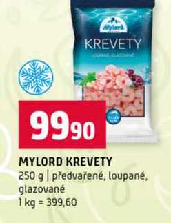 MYLORD KREVETY 250 g předvařené, loupané, glazované 